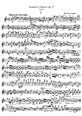 Antonín Dvořák Violin Sonata Op 57 score for Violin
