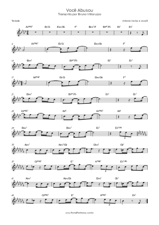 Antonio Carlos e Jocafi  score for Keyboard