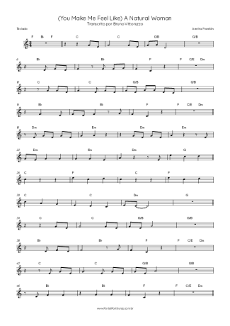 Aretha Franklin  score for Keyboard
