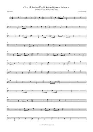 Aretha Franklin  score for Trombone