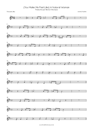 Aretha Franklin  score for Trumpet