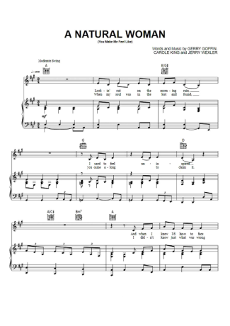 Aretha Franklin  score for Piano