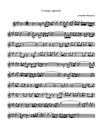 Armando Manzanero  score for Alto Saxophone