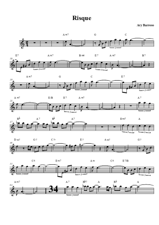 Ary Barroso Risque score for Clarinet (Bb)