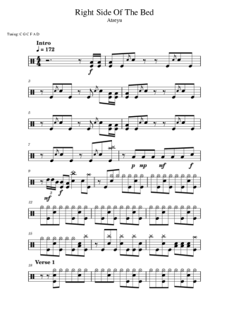 Score for Drums