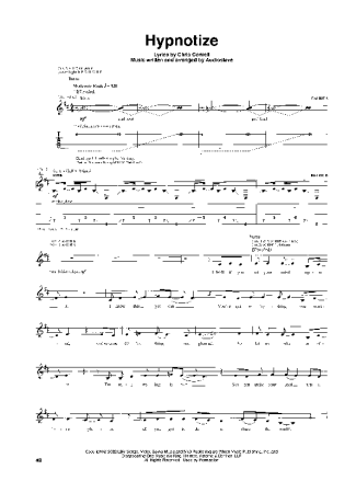 Audioslave Hypnotize score for Guitar