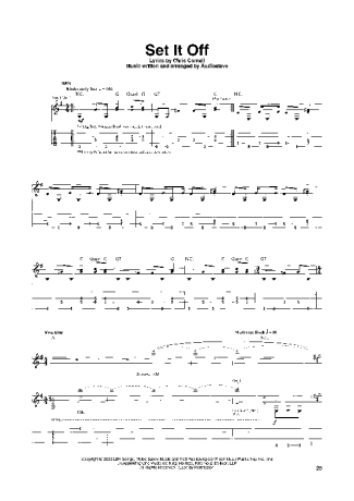 Audioslave  score for Guitar