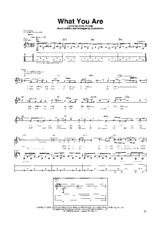 Audioslave What You Are score for Guitar