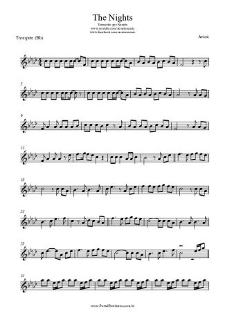 Avicii The Nights score for Trumpet