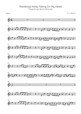 B.J. Thomas  score for Flute