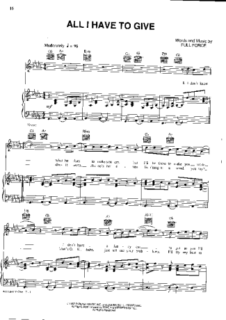 Backstreet Boys  score for Piano