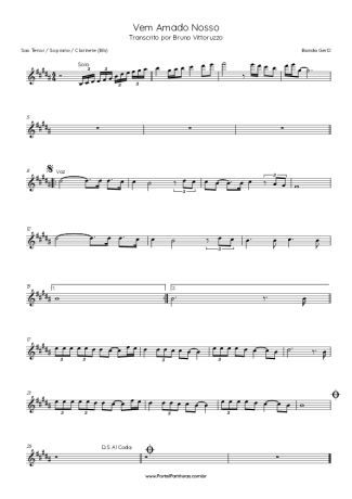 Banda Gerd  score for Tenor Saxophone Soprano (Bb)