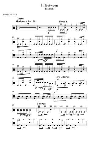 Score for Drums