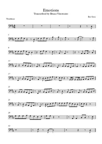 Bee Gees Emotions score for Trombone