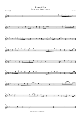 Bee Gees  score for Clarinet (C)