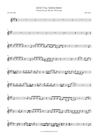Bee Gees  score for Clarinet (Bb)