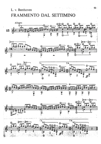 Beethoven Frammento Dal Settimino score for Acoustic Guitar