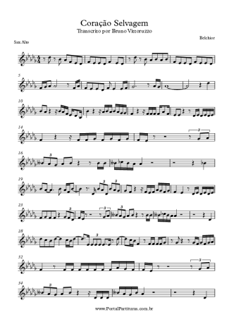 Belchior  score for Alto Saxophone