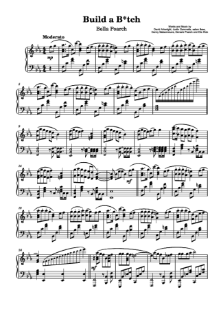 Bella Poarch  score for Piano