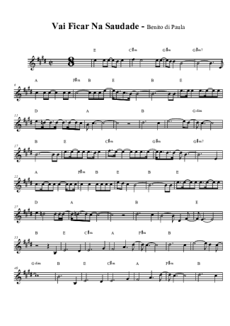 Benito di Paula  score for Tenor Saxophone Soprano (Bb)