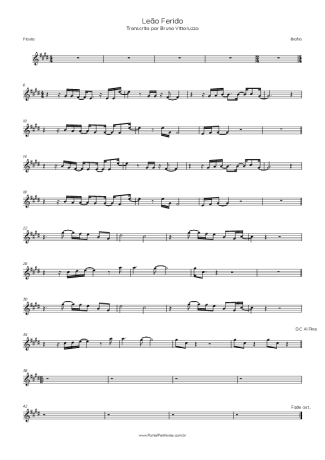 Biafra Leão Ferido score for Flute