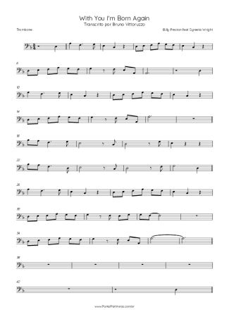 Billy Preston  score for Trombone
