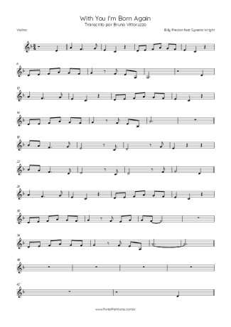 Billy Preston  score for Violin