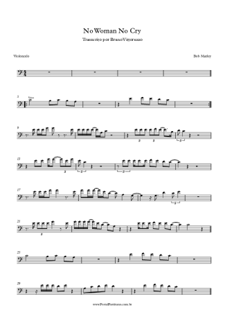 No Woman No Cry free sheet music by Bob Marley