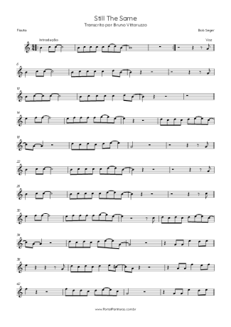 Bob Seger  score for Flute