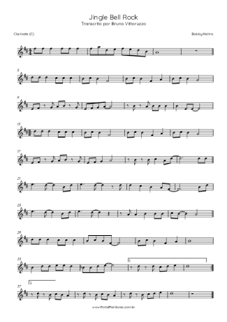 Bobby Helms Jingle Bell Rock score for Clarinet (C)