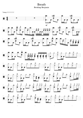 Breaking Benjamin  score for Drums