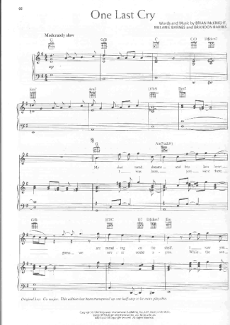 Brian Mcknight  score for Piano