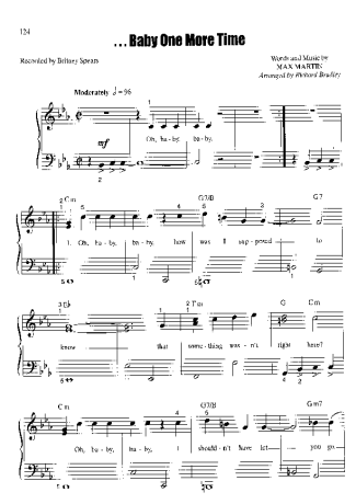 Britney Spears  score for Piano