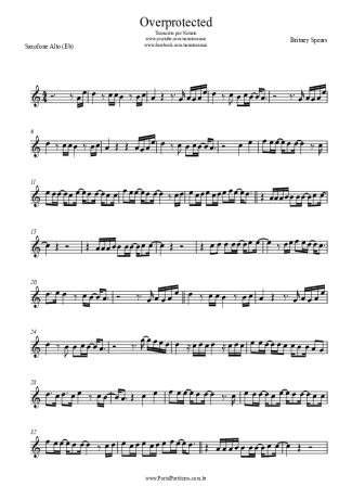 Britney Spears  score for Alto Saxophone