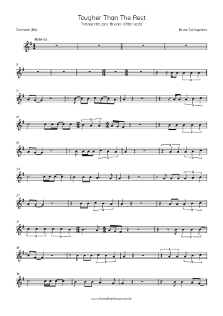 Bruce Springsteen  score for Clarinet (Bb)