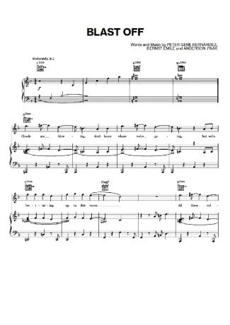 Bruno Mars  score for Piano