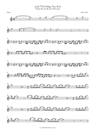 Bruno Mars  score for Flute