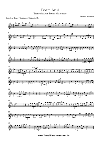 Bruno e Marrone  score for Tenor Saxophone Soprano (Bb)