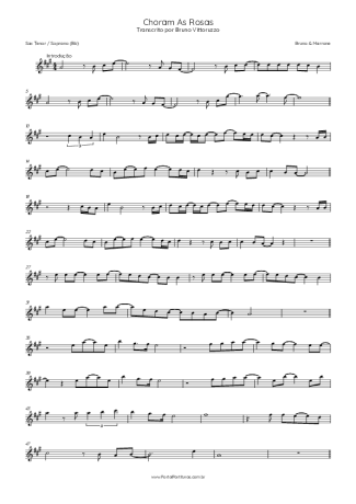 Bruno e Marrone  score for Tenor Saxophone Soprano (Bb)