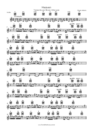 Bryan Adams  score for Acoustic Guitar