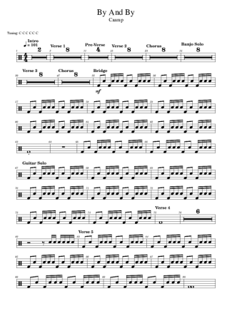 Caamp  score for Drums