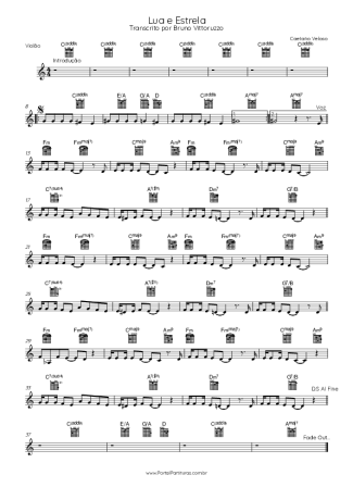 Caetano Veloso  score for Acoustic Guitar