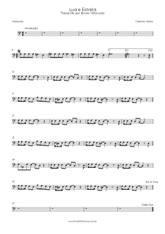 Caetano Veloso  score for Cello