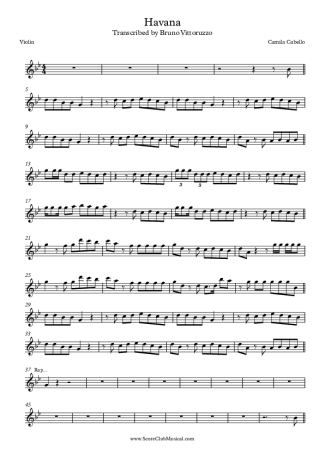 Camila Cabello  score for Violin