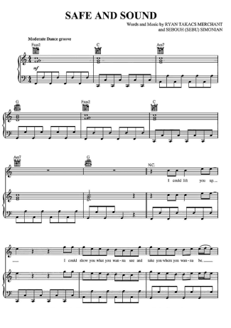 Capital Cities  score for Piano