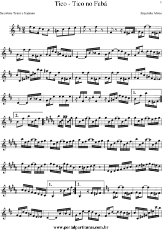 Carmen Miranda Tico-Tico No Fubá score for Clarinet (Bb)