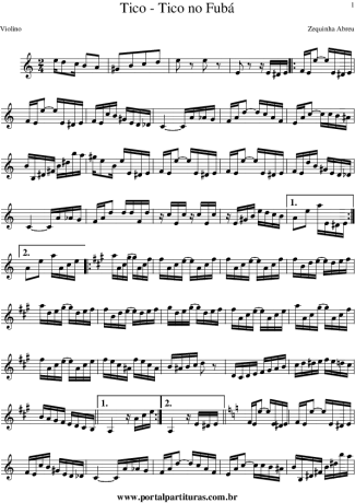 Carmen Miranda Tico-Tico no Fubá score for Violin