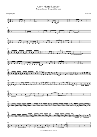 Cassiane Com Muito Louvor score for Trumpet