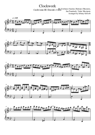 Castlevania Clockwork score for Piano