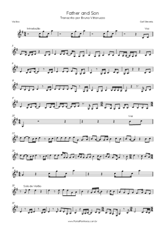 Cat Stevens  score for Violin